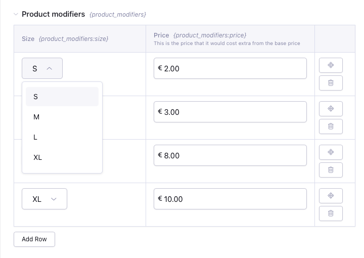 product-modifier-grid